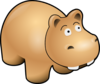 Digital Hippo Art Clip Art